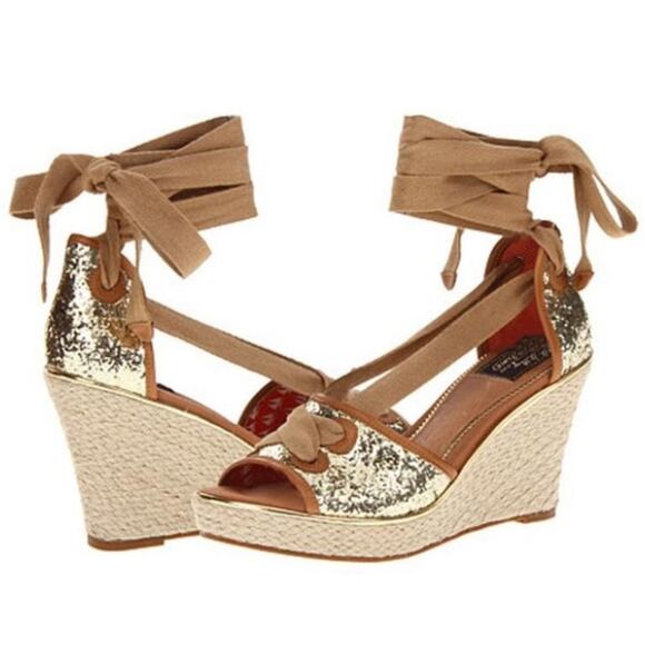 Milly Sperry Top-sider Palm Beach Glitter wedges - Picture 1 of 9